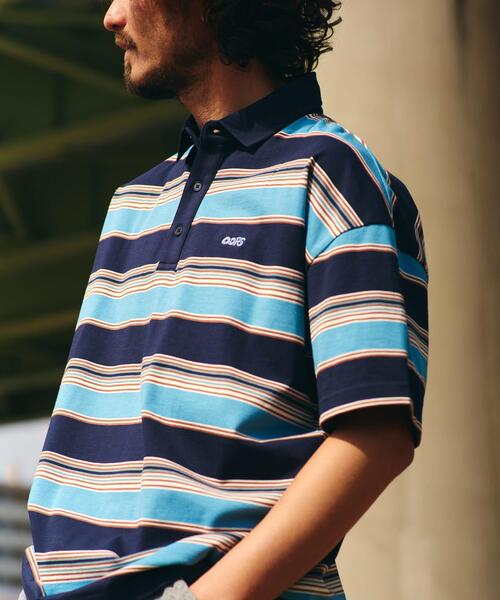 URBAN RESEARCH Sonny Label ポロシャツ OOPS 接触冷感ボーダー
