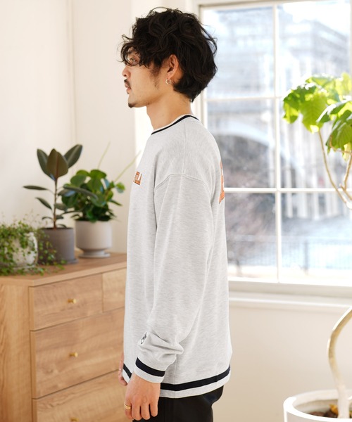 「FILA」 スウェットカットソー X-LARGE アッシュグレー メンズ_画像3