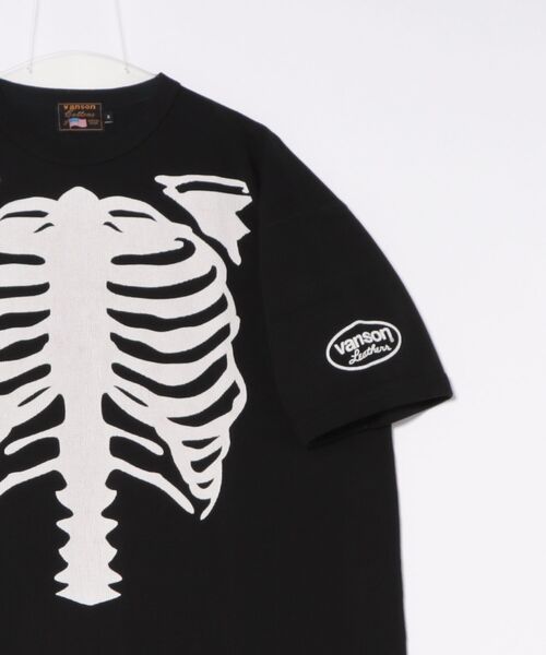 「VANSON」 半袖Tシャツ L ブラック メンズ_画像3