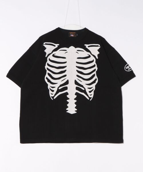 「VANSON」 半袖Tシャツ L ブラック メンズ_画像7