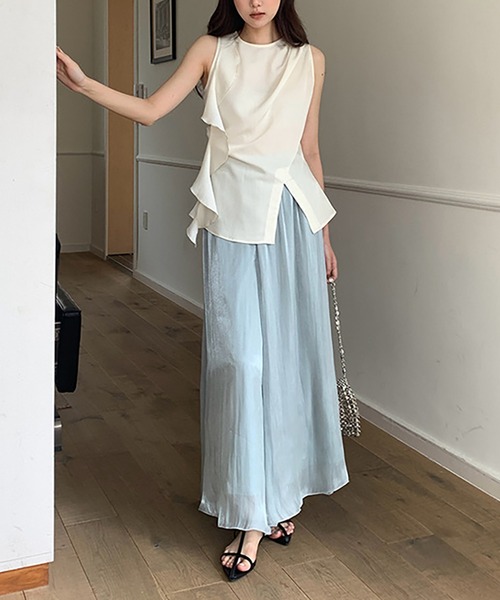 「Girly Doll」 「Doula Doula」ノースリーブブラウス S ブルー レディース_画像9