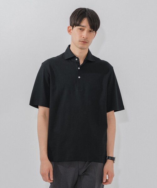 「EDIFICE」 半袖ポロシャツ SMALL ネイビー メンズ_画像6
