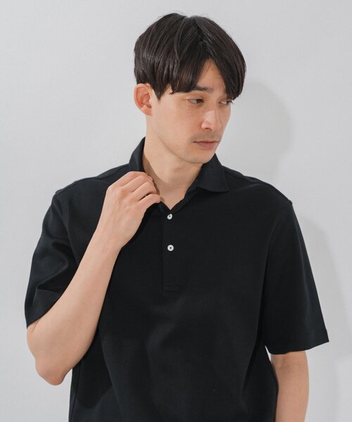 「EDIFICE」 半袖ポロシャツ SMALL ネイビー メンズ_画像10