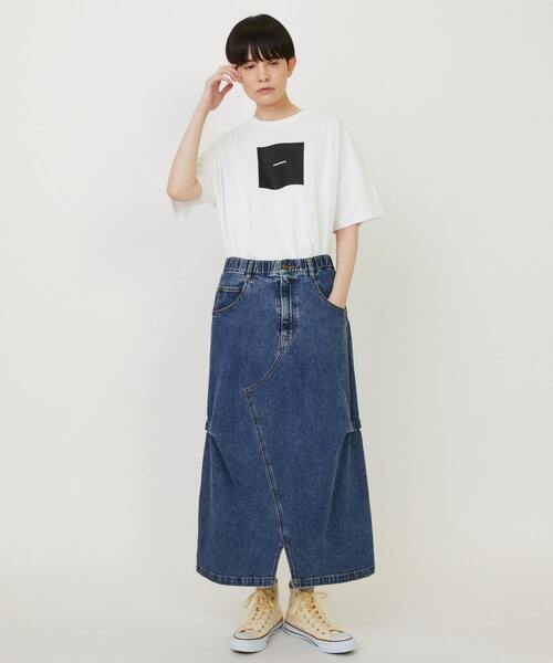 「FRAPBOIS」 デニムスカート 1 ブルー レディース_画像6