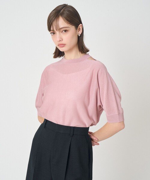 ANAYI（アナイ） ニット セーター バックリボンショルダースリット