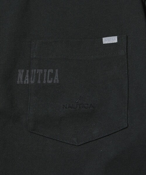 「NAUTICA」 半袖Tシャツ MEDIUM ブラック メンズ_画像9