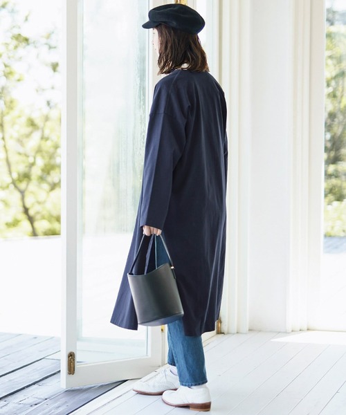 「Sunny clouds」 カーディガン MEDIUM ネイビー レディース_画像6