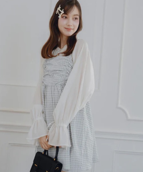 amr. チュニック チェックチュニックキャミソール : ZOZOTOWN Yahoo!店
