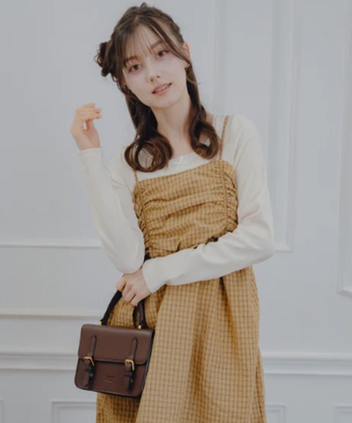 amr. チュニック チェックチュニックキャミソール : ZOZOTOWN Yahoo!店