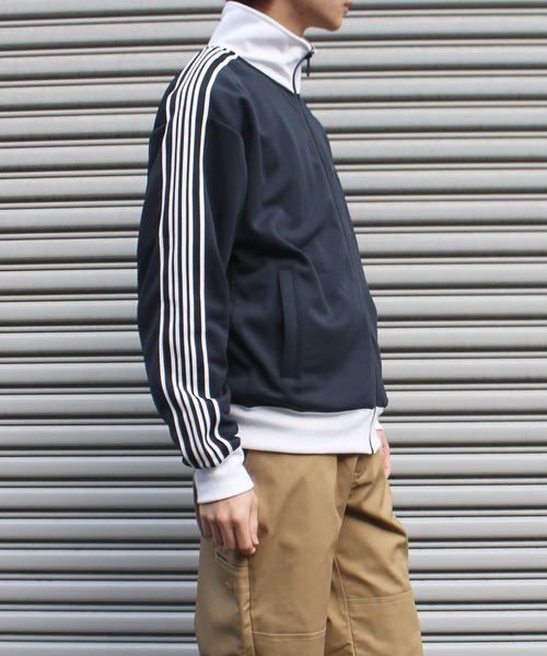 「CONVERSE」 ジャージブルゾン LL ダークブルー メンズ_画像4