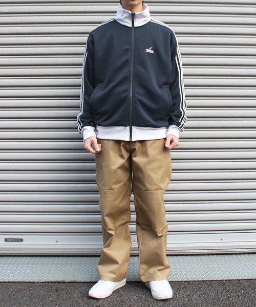 「CONVERSE」 ジャージブルゾン LL ダークブルー メンズ_画像6