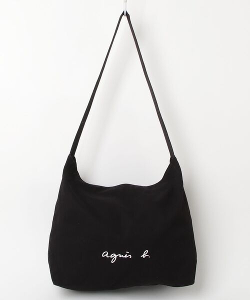 agnes b. アニエスベー ショルダーバッグ 黒　最安値美品 agnes b.（アニエスベー） ショルダーバッグ - ブラック レディース