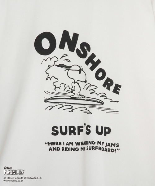 「AMERICAN RAG CIE」 半袖Tシャツ「Vintage PEANUTSコラボ」 S ホワイト メンズ_画像9