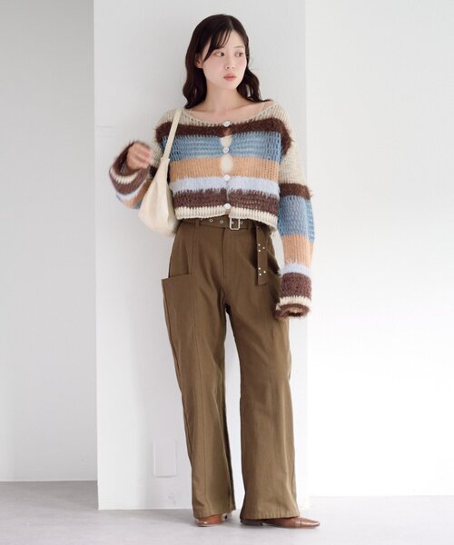 「Kastane」 パンツ 0 ダークブラウン レディース_画像4