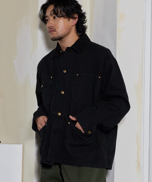 orSlow ブラック カバーオール　サイズ2 orSlow（オアスロウ） カバーオール RELAX FIT OXFORD COVERALL