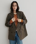ジャケット テーラードジャケット Wブレストテ...の詳細画像1