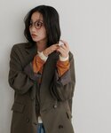 ジャケット テーラードジャケット Wブレストテ...の詳細画像3