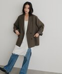 ジャケット テーラードジャケット Wブレストテ...の詳細画像4