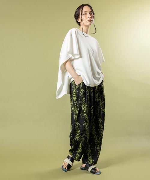 「OSMOSIS」 「loaf」イージーパンツ ONE SIZE マスタード レディース_画像7