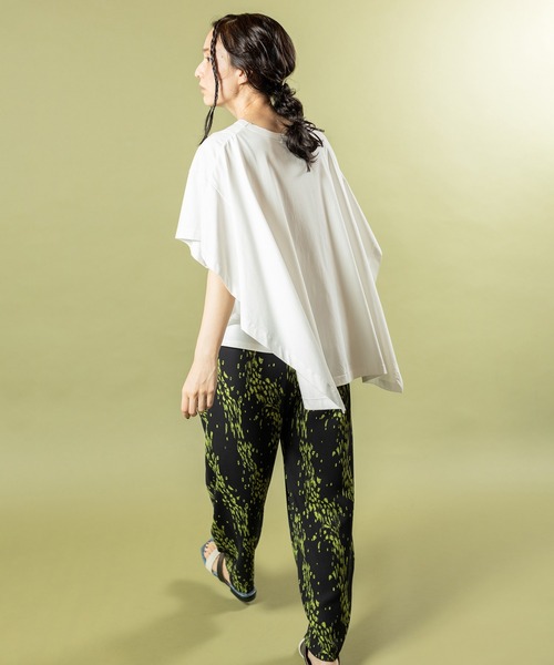 「OSMOSIS」 「loaf」イージーパンツ ONE SIZE マスタード レディース_画像8