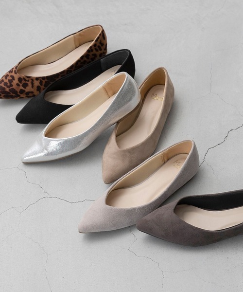 welleg（ウェレッグ） パンプス ポインテッドトゥ Vカットデザイン