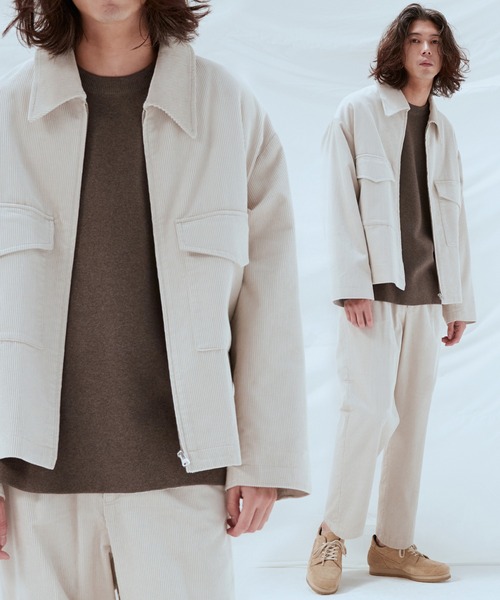 【WYM LIDNM】CORDUROY ZIP OUTER SET-UP WYM LIDNM ブルゾン アウター RAYON 11W CORDUROY ZIP OUTER SET-UP