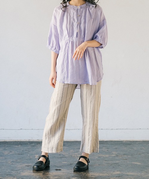 パンツ ALCEDO:リネン ストライプ レディース : ZOZOTOWN Yahoo