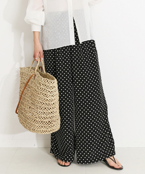 VERMEIL par iena パンツ ドットワイドパンツ : ZOZOTOWN Yahoo