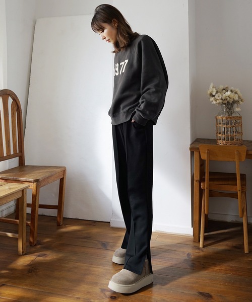 Side slit sweat pants レディース : ZOZOTOWN Yahoo!店 - 通販
