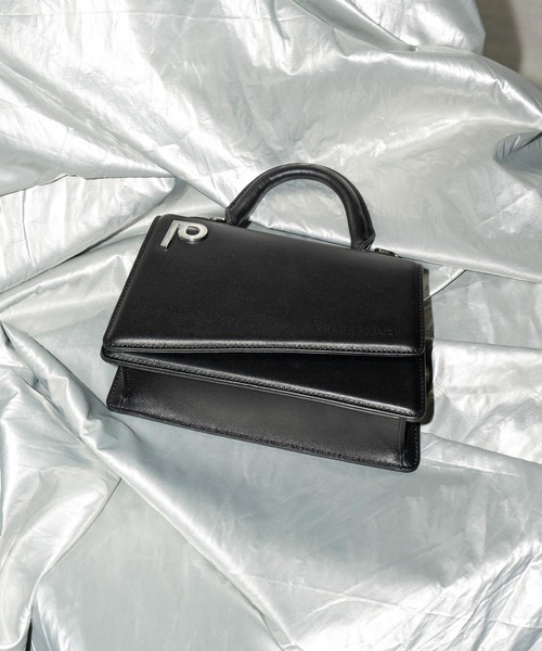 ハンドバッグ ロゴプレートミニサッチェルバッグ/Logo Plate Mini Satchel Bagの画像