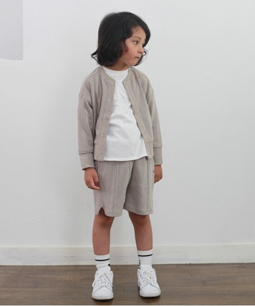 フィス親子リンクセット新品 FITH パンツ メッシュワッフル 膝上 ショートパンツ キッズ 子供