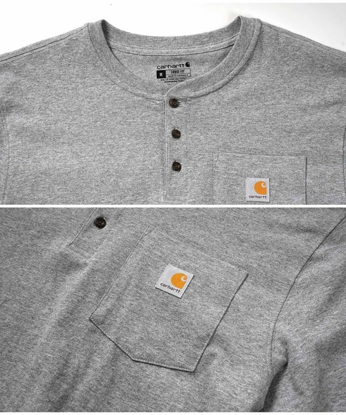 Carhartt tシャツ カーハート / ヘンリーネックポケット付き長袖