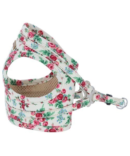 新品未使用☆ローラアシュレイ☆ハーネス＆リード LAURA ASHLEY 犬 ハーネス リード ASHLEY/フラワーハーネスS