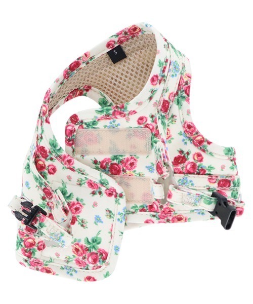 新品未使用☆ローラアシュレイ☆ハーネス＆リード LAURA ASHLEY 犬 ハーネス リード ASHLEY/フラワーハーネスS