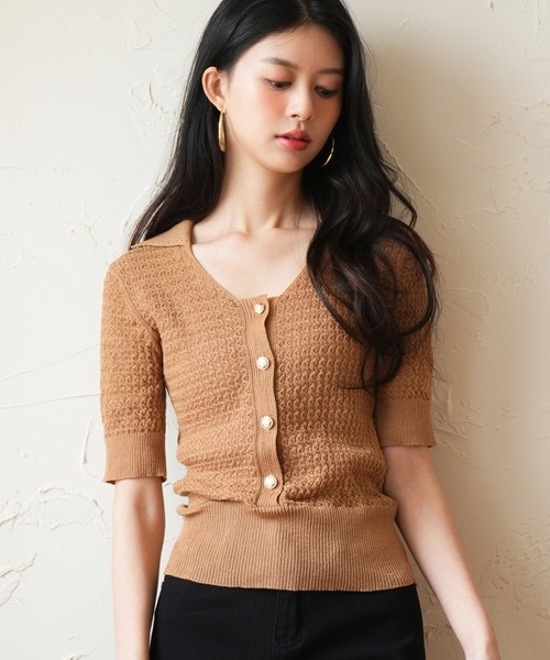 SAISON DE PAPILLON（セゾンドパピヨン） ニット セーター ケーブル