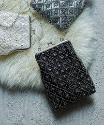 niana（ニアナ） クラッチバッグ パーティーバッグ ビーズ刺繍がま口