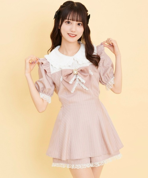 セットアップ ヨークレースフリルセットアップ Secret