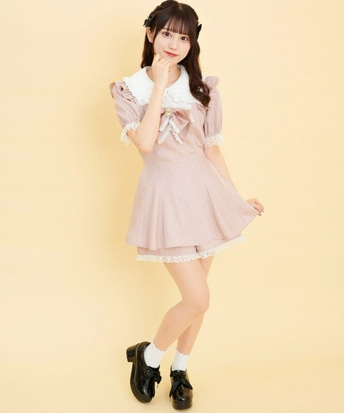 セットアップ ヨークレースフリルセットアップ Secret