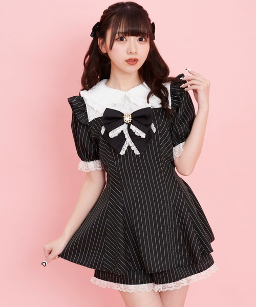 セットアップ ヨークレースフリルセットアップ Secret