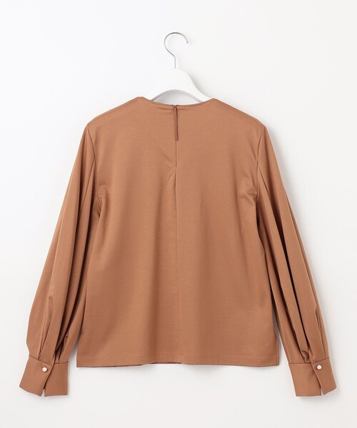 自由区 tシャツ 「洗える」ハイカウントパフスリーブ カットソー