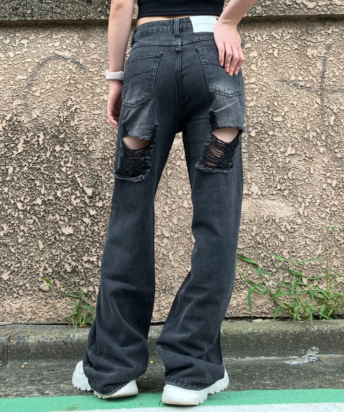 バックラッシュ　タイトストレートデニム ダメージ加工 2611419.jpg