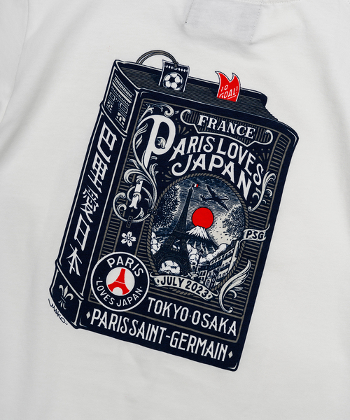 【Paris Saint-Germain×Makoto Yamaki】Tシャツ tシャツ 「Paris Saint-Germain×Makoto Yamaki」PLJ プリント T