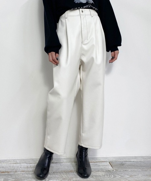 パンツ フェイクレザーサルエル レディース : ZOZOTOWN Yahoo!店