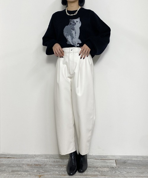 パンツ フェイクレザーサルエル レディース : ZOZOTOWN Yahoo!店