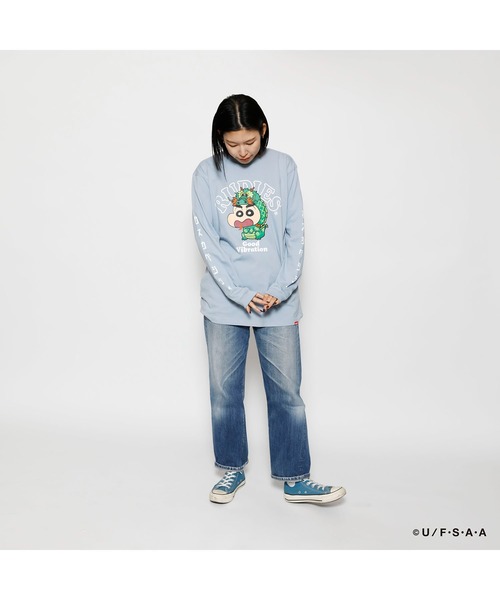 クレヨンしんちゃん ルーディーズ 長袖Tシャツ ロンT RUDIES テレビ朝日 RUDIE'S/ルーディーズ】クレヨンしんちゃん コラボ 長袖 Tシャツ