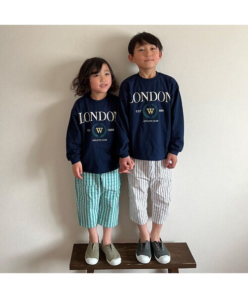 【新品タグ付き】アプレレクールTシャツ キッズ&大人　お揃い親子コーデ２枚セット apres les cours tシャツ 「リンク」アソートロゴTシャツ キッズ