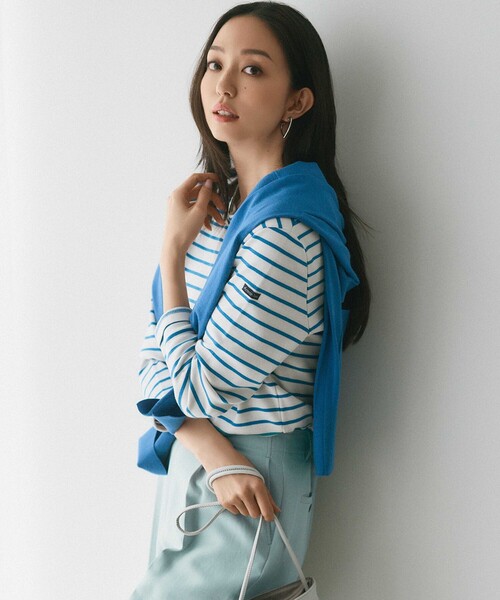 tシャツ 「Oggi4月号掲載/洗える」Armor-lux ボーダー カットソー レディース 23区 tシャツ 「Oggi4月号掲載/洗える」Armor-lux ボーダー
