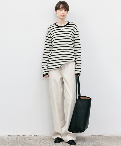 tageechita スラックス パンツ 「tageechita」ホワイトストレート