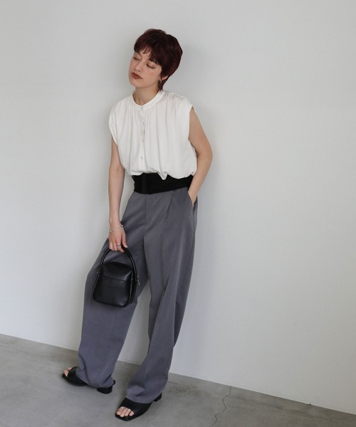 ブラウス シャツ 「ZOZO限定」バルーンノースリーブシャツ レディース select MOCA ブラウス シャツ バルーンノースリーブブラウス