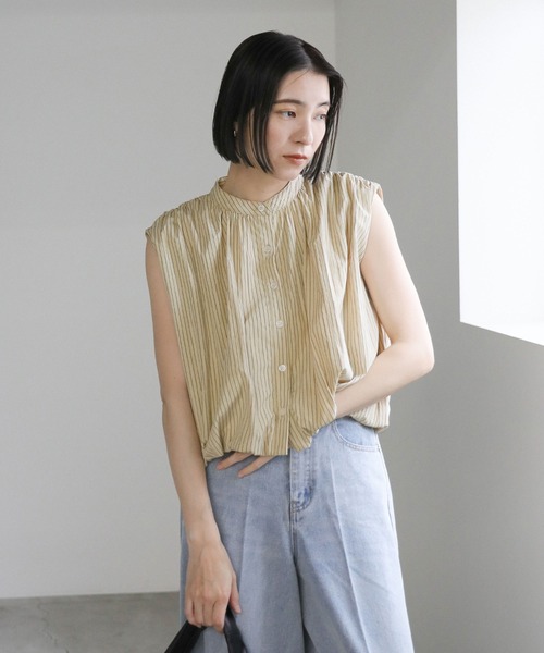 ブラウス シャツ 「ZOZO限定」バルーンノースリーブシャツ レディース select MOCA ブラウス シャツ バルーンノースリーブブラウス